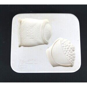Duncan Kitchen Magnet Slip Mold DM-800 VTG 1964 Bowl of Berries & Sack of Flour
